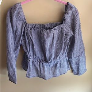 Never worn 7 for all mankind plaid top